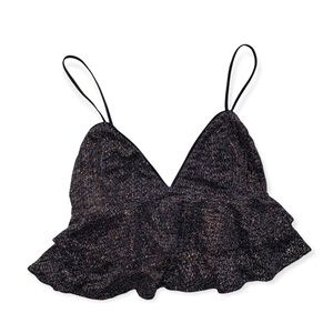 Metallic Party Crop Top